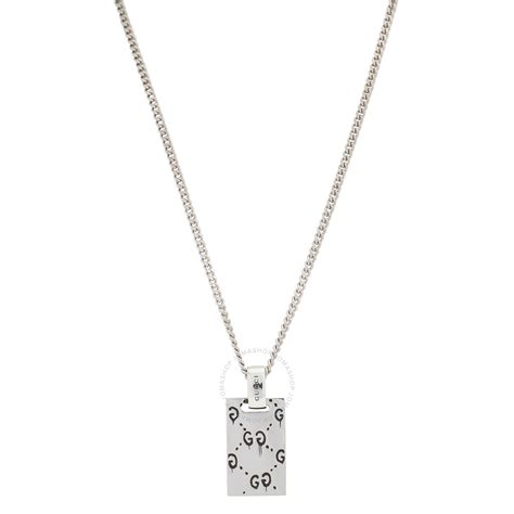 gucci ghost pendant necklace|gucci ghost necklace in silver.